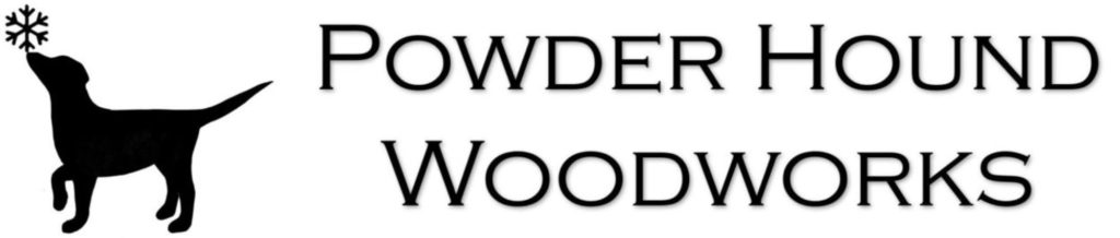 powder hound woodworks banner logo
